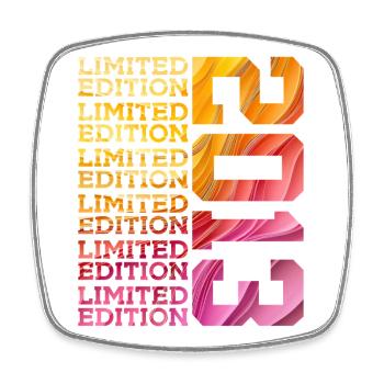LIMITED EDITION 2013 13 YEARS 13TH BIRTHDAY - Square fridge magnet - white - Front