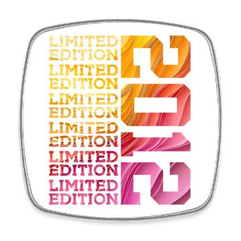 LIMITED EDITION 2012 14 YEARS 14TH BIRTHDAY - Square fridge magnet - white - Front