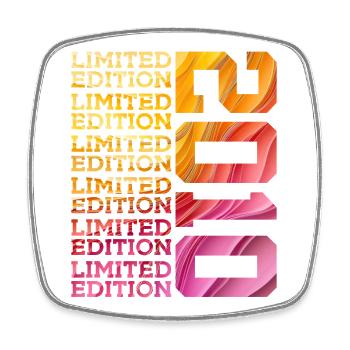 ÉDITION LIMITÉE 2010 16 ANS 16E ANNIVERSAIRE - Magnet carré - blanc - Devant