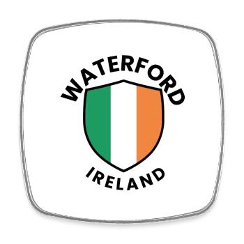 Waterford-Irland-Schild - Viereckiger Kühlschrankmagnet - Weiß - Vorne