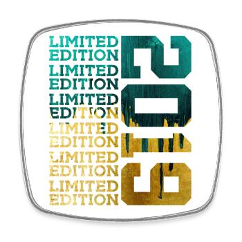 LIMITED EDITION 2019 7 YEARS 7TH BIRTHDAY - Square fridge magnet - white - Front