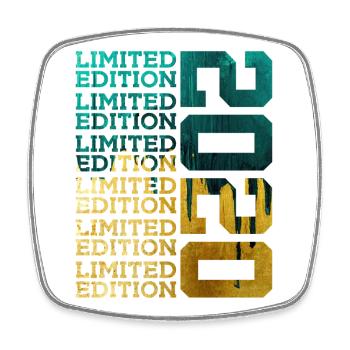 LIMITED EDITION 2020 6 YEARS 6TH BIRTHDAY - Square fridge magnet - white - Front