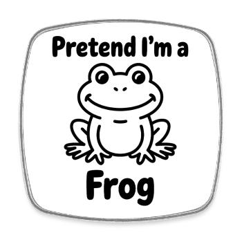 Expressions de grenouilles, cadeau drôle de grenouille - Magnet carré - blanc - Devant