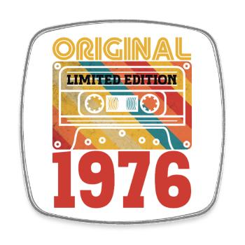 50e Anniversaire 50 ans Original 1976 Vintage - Magnet carré - blanc - Devant