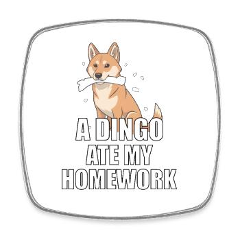 A Dingo Ate My Homework - Viereckiger Kühlschrankmagnet - Weiß - Vorne