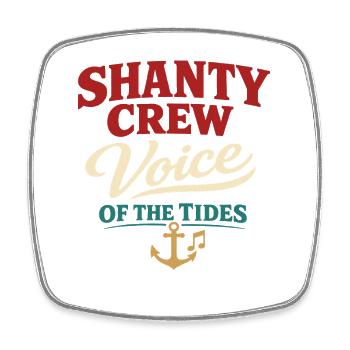 Shanty Crew Volksmusik-community - Viereckiger Kühlschrankmagnet - Weiß - Vorne