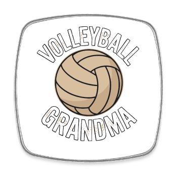 Volleyball Grandma – Proud Grandma - Square fridge magnet - white - Front