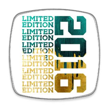 LIMITED EDITION 2016 10 YEARS 10TH BIRTHDAY - Square fridge magnet - white - Front