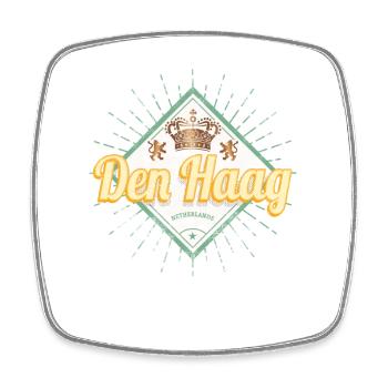 Le souvenir rétro Holland de La ville de La Haye aux Pays-Bas - Magnet carré - blanc - Devant