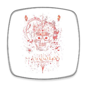 Dark Romance Booktok Devoted To Darkness - Square fridge magnet - white - Front