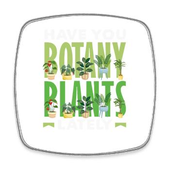 Boatic Boatany Pflanzenliebhaber Gartenarbeit - Viereckiger Kühlschrankmagnet - Weiß - Vorne