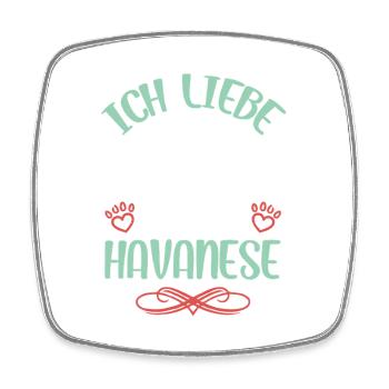 Amour havanais avec des ailes - Magnet carré - blanc - Devant