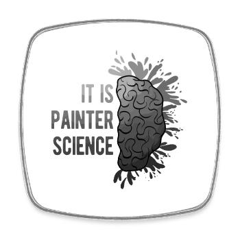 Cool Artist It Is Painter Science Painter Gift - Square fridge magnet - white - Front