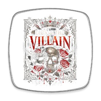 Dark Romance Booktok Dibs On The Villain - Viereckiger Kühlschrankmagnet - Weiß - Vorne