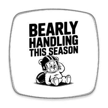 In dieser Saison kaum Handling - Viereckiger Kühlschrankmagnet - Weiß - Vorne