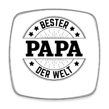 Dad's best gift: Funny saying for fathers - Square fridge magnet - white - Front