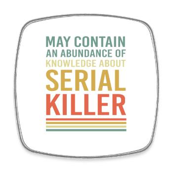 Krimi True Crime - Square fridge magnet - white - Front