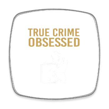 True Crime Krimi - Square fridge magnet - white - Front