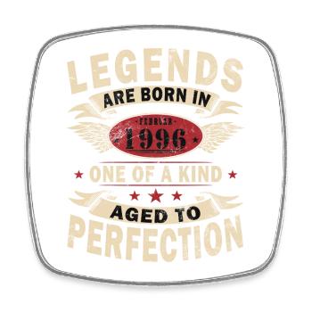 February 1996 Best Gift February 1996 - Square fridge magnet - white - Front