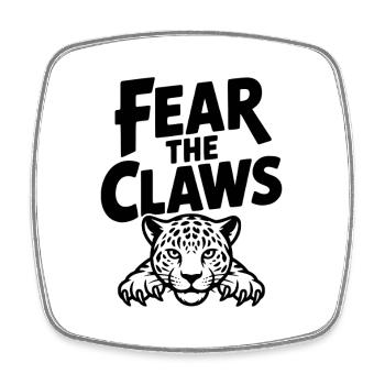 Fear the Claws - Square fridge magnet - white - Front