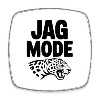 Jag Mode - Square fridge magnet - white - Front