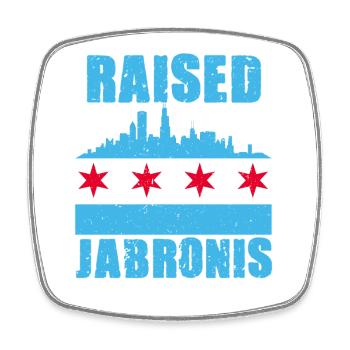Jabroni Raised Around Jabronis - Square fridge magnet - white - Front