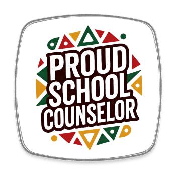 Proud School Counselor Appreciation Design - Magnet carré - blanc - Devant