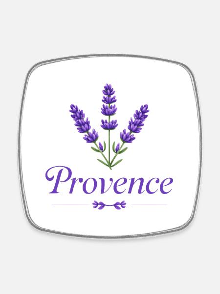 provence_lavance - Square fridge magnet - white