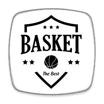 Basketball / Basketball / Basktet-Ball / Sports - Square fridge magnet - white - Front