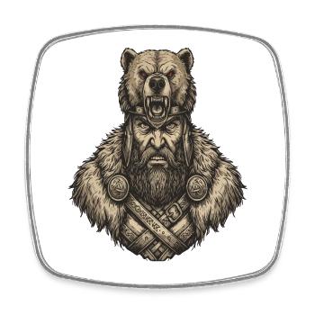Wikinger Viking Legende Seemann Odin Rabe Kämpfer - Viereckiger Kühlschrankmagnet - Weiß - Vorne