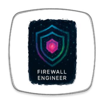 Firewall Engineer - Cybersecurity - Square fridge magnet - white - Front