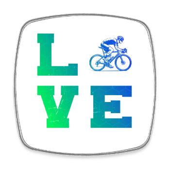 Motif nouveau vélo de route pour vélo de route - Magnet carré - blanc - Devant