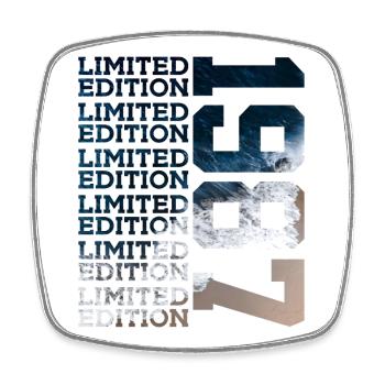LIMITED EDITION 1987 39 JAHRE 39. GEBURTSTAG - Viereckiger Kühlschrankmagnet - Weiß - Vorne