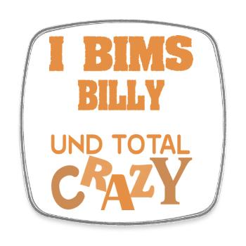 first name Billy - Square fridge magnet - white - Front