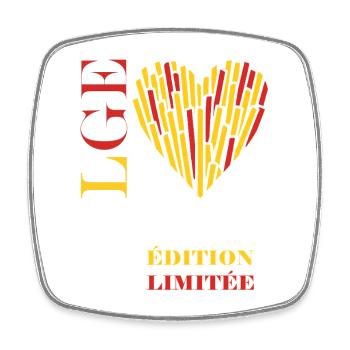 Heart Fries Limited Edition - Square fridge magnet - white - Front