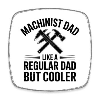 Dictons de machiniste Profession Drôle de drôle de cadeau de machiniste - Magnet carré - blanc - Devant