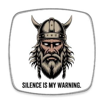 Viking Viking Legend Sailor Odin Raven Fighter - Square fridge magnet - white - Front