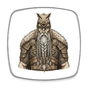 Wikinger Viking Legende Seemann Odin Rabe Kämpfer - Viereckiger Kühlschrankmagnet - Weiß - Vorne