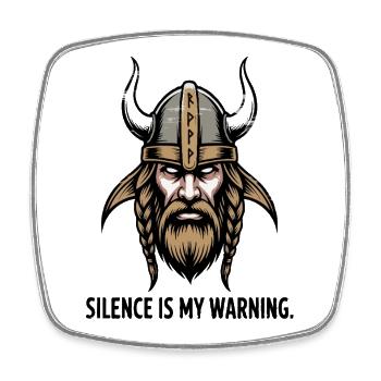 Viking Viking Legend Sailor Odin Raven Fighter - Square fridge magnet - white - Front