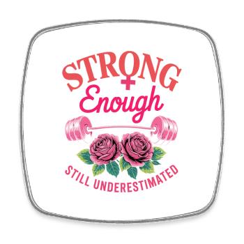 Women's Day Feminism - Square fridge magnet - white - Front