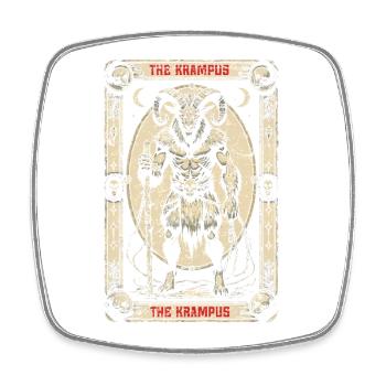 The Krampus Mythologische Kreaturen - Viereckiger Kühlschrankmagnet - Weiß - Vorne