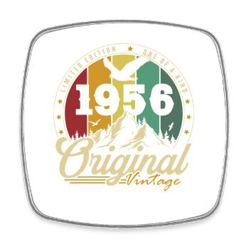 Original 1956 Vintage Vintage Anniversary Retro - Magnet carré - blanc - Devant
