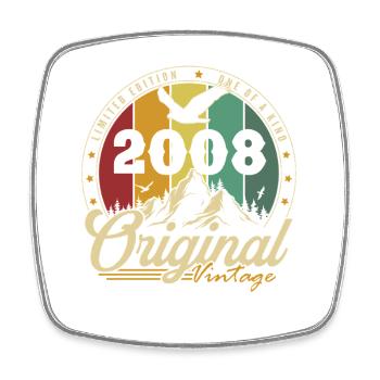 Original 2008 Vintage Vintage Anniversary Rétro - Magnet carré - blanc - Devant