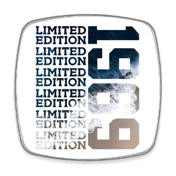 LIMITED EDITION 1969 57 JAHRE 57. GEBURTSTAG - Viereckiger Kühlschrankmagnet - Weiß - Vorne