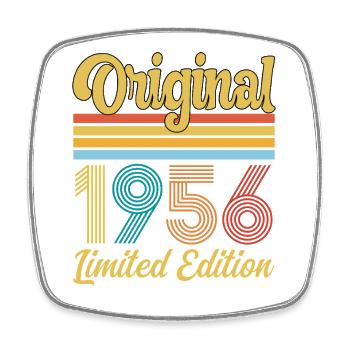 70 Year Anniversary 1956 Original Vintage Gift - Square fridge magnet - white - Front