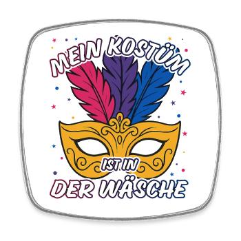 Mein Kostüm Ist In Der Wäsche - Viereckiger Kühlschrankmagnet - Weiß - Vorne