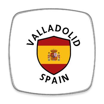 Valladolid Spain Shield Flag - Square fridge magnet - white - Front