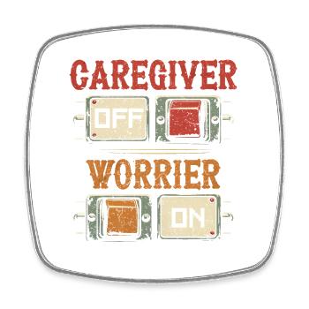 Monowheel Monocyclist Stop Staring At My EUC - Square fridge magnet - white - Front