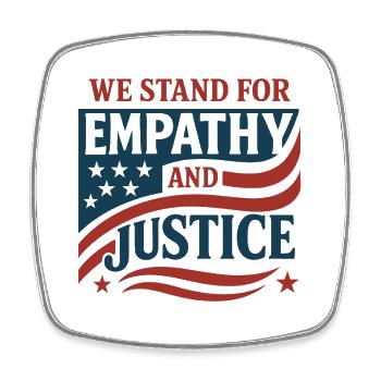 Forensic Nurse Practitioner Empathy & Justice - Viereckiger Kühlschrankmagnet - Weiß - Vorne