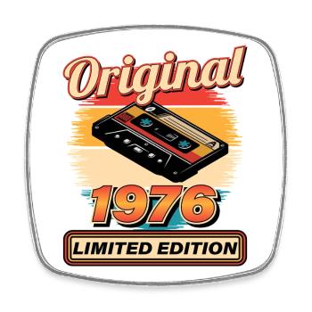 Original 1976 Limited Edition - Square fridge magnet - white - Front